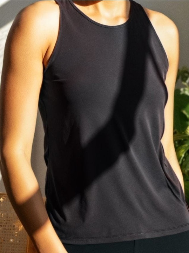 Sportowy top Gym Hard - brązowy