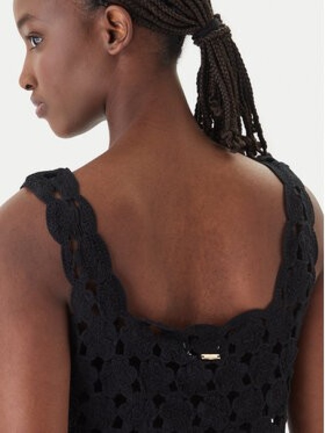 Fracomina Top FR26ST4017K488R6 Czarny Slim Fit