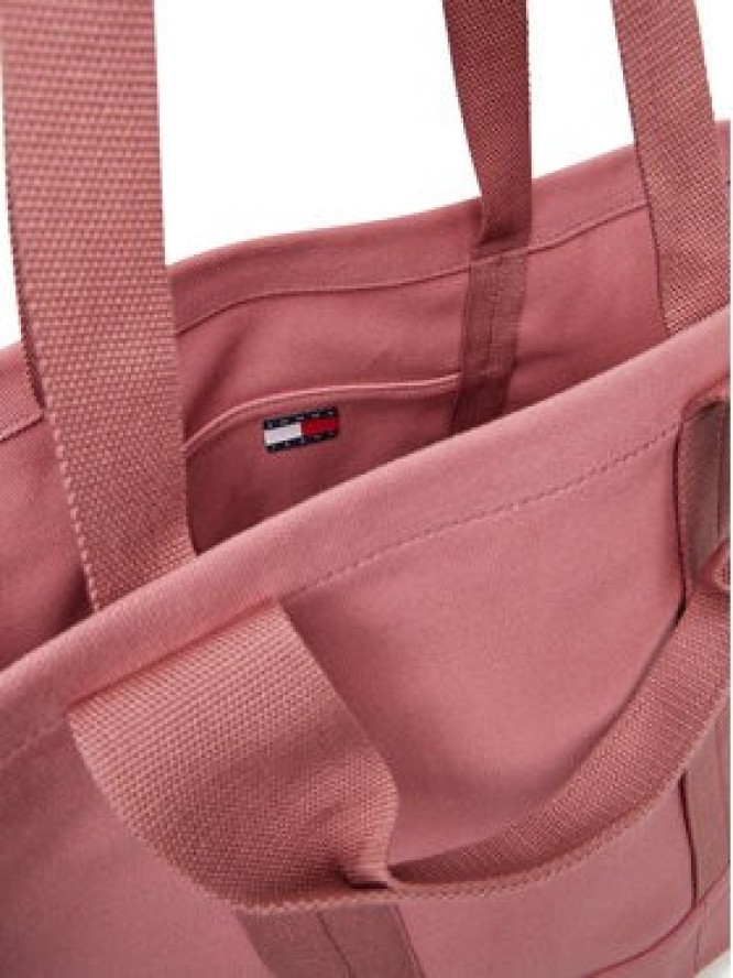 Tommy Jeans Torebka Tjw Tote Edition Canvas AW0AW17542 Różowy