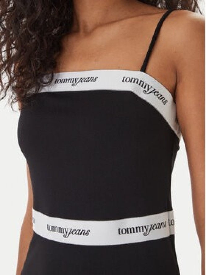 Tommy Jeans Sukienka codzienna DW0DW22337 Czarny Slim Fit