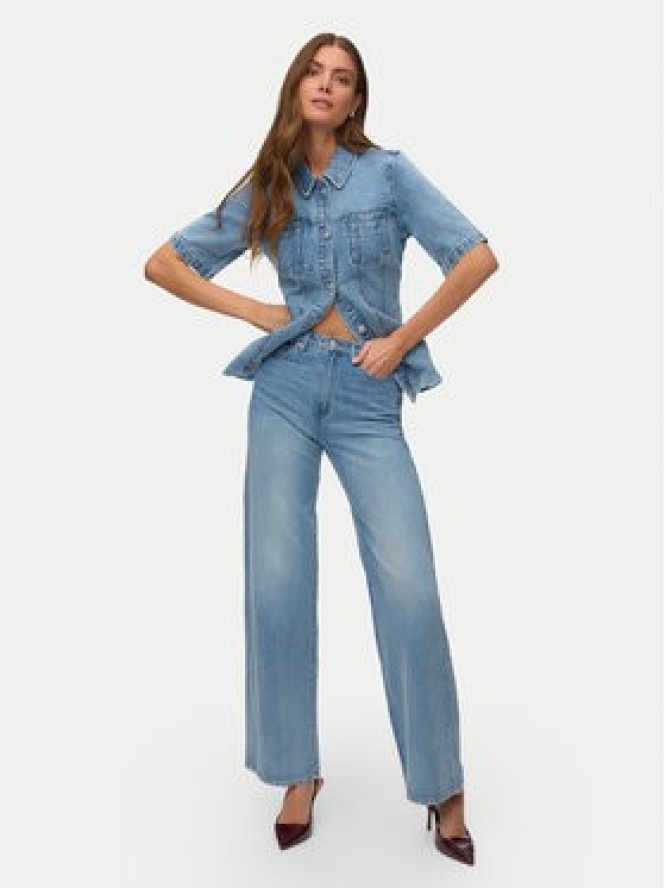 Vero Moda Jeansy Vega 10347947 Niebieski Wide Leg
