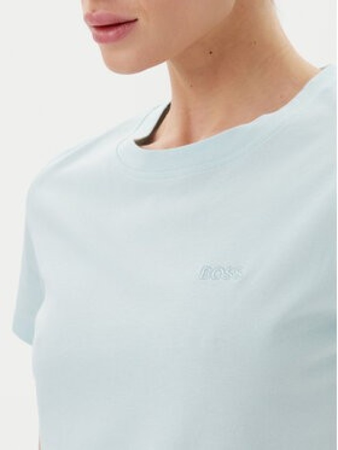 BOSS T-Shirt C_Esogo_1 50506973 Błękitny Slim Fit