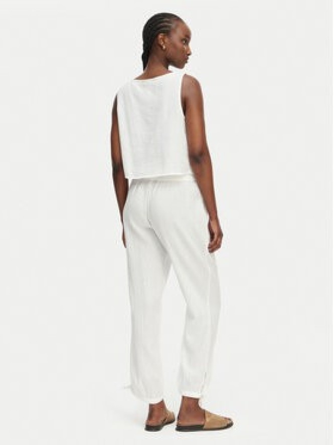 LAUREN RALPH LAUREN Komplet top i spodnie Double Gauze 20617192 Biały Regular Fit