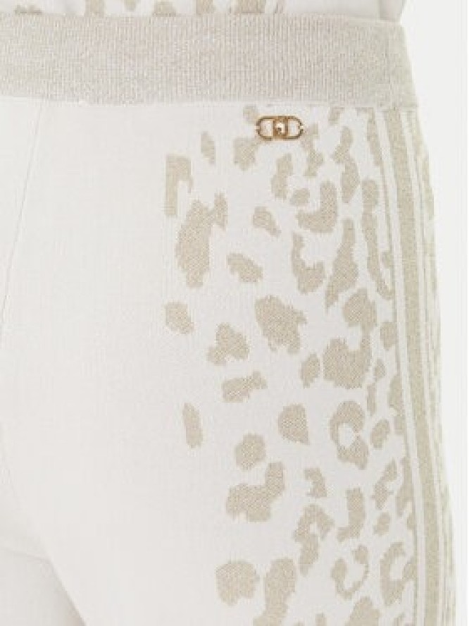 Liu Jo Spodnie dresowe TF5174 MS49I Écru Regular Fit