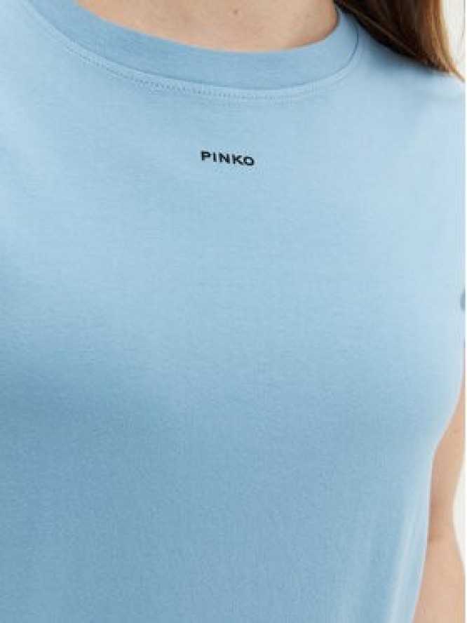 PINKO T-Shirt Basico 100373 Niebieski Regular Fit