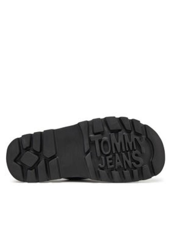 Tommy Jeans Klapki Double Strap Sandal EN0EN02753 Czarny