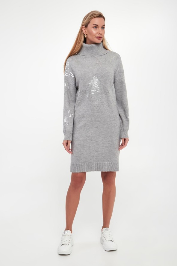 Sukienka swetrowa z golfem JOSEPH RIBKOFF