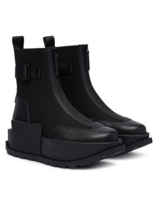 United Nude Botki Roko Bootie III 1104401165 Czarny