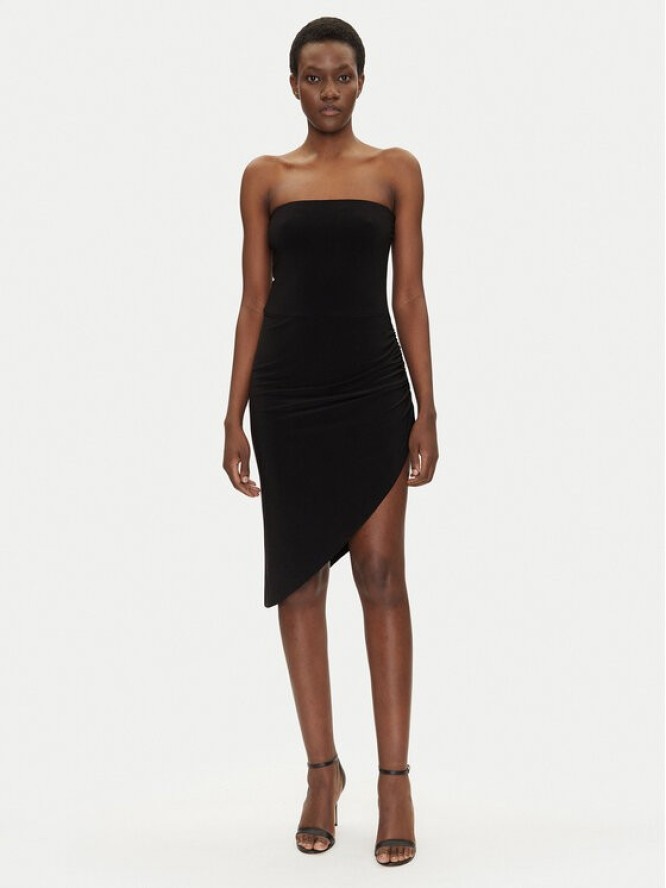 NORMA KAMALI Sukienka koktajlowa KK4223PL949001 Czarny Slim Fit