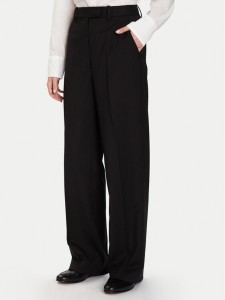 Tommy Hilfiger Spodnie materiałowe Timeless WW0WW48362 Czarny Straight Fit