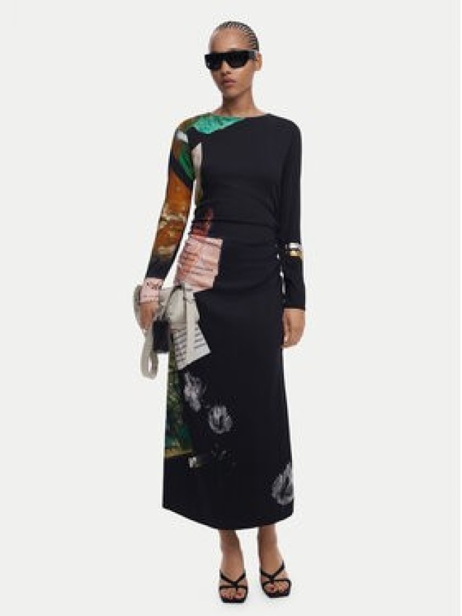 Desigual Sukienka codzienna Fiona 25WWVW08 Czarny Slim Fit