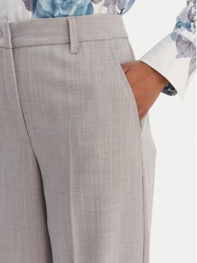 Marella Spodnie materiałowe Giunchi 2613131101 Szary Straight Fit