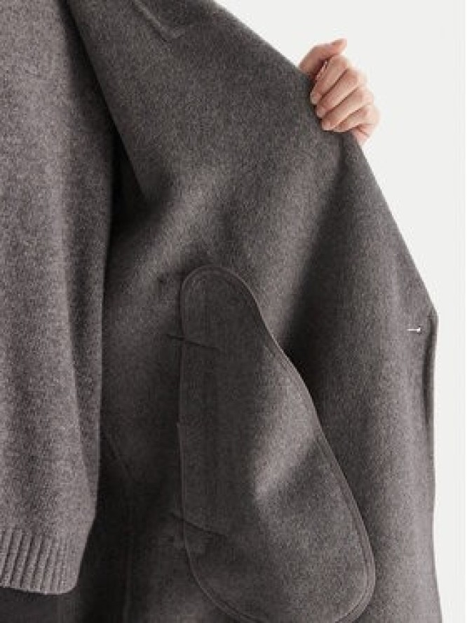 ViCOLO Płaszcz wełniany TF0050 Szary Regular Fit