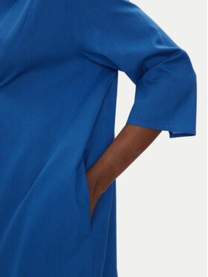 Iconique Sukienka letnia IC25-093 Niebieski Regular Fit