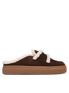 Inuikii Klapki Mule Wool 1004.017.0011 Brązowy