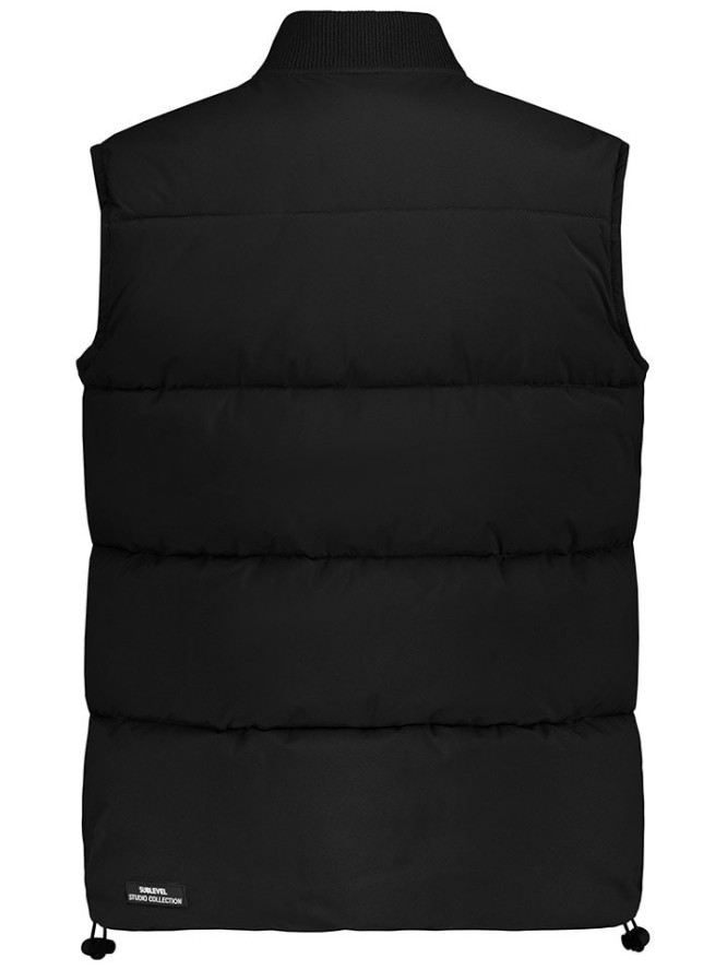 Sublevel Kamizelka pikowana w kolorze czarnym rozmiar: L