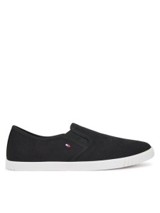 Tommy Hilfiger Tenisówki Canvas Slip-On Sneaker FW0FW08640 Czarny