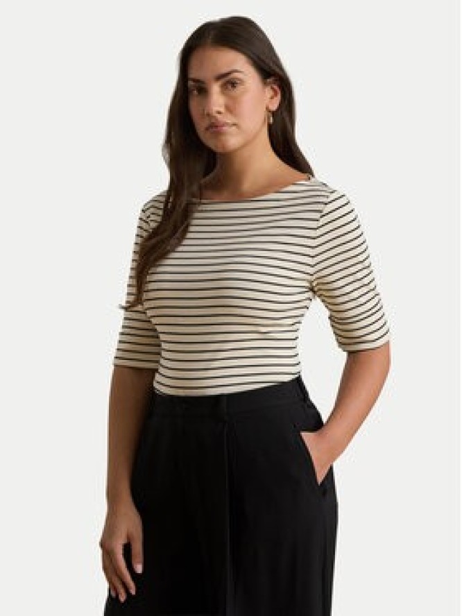 LAUREN RALPH LAUREN Bluzka Judy 200P13919004 Kremowy Regular Fit