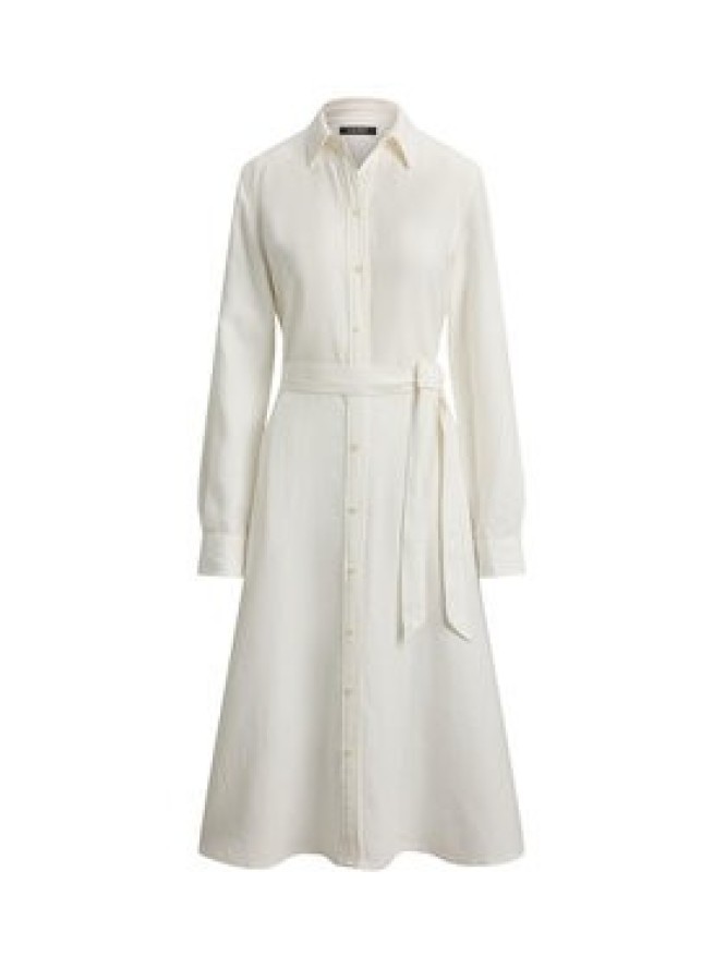 LAUREN RALPH LAUREN Sukienka koszulowa 200P13687001 Biały Regular Fit