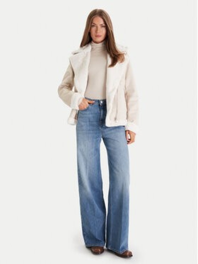 Morgan Kurtka z imitacji skóry 242-GSAPA Beżowy Regular Fit