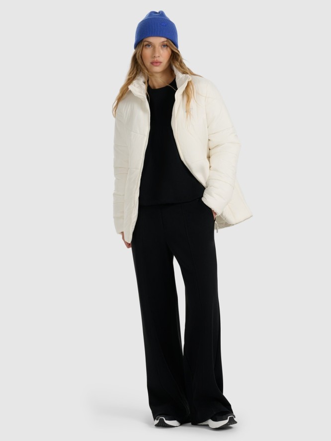 4F Kurtka puchowa z wypełnieniem syntetycznym damska - kremowa XS