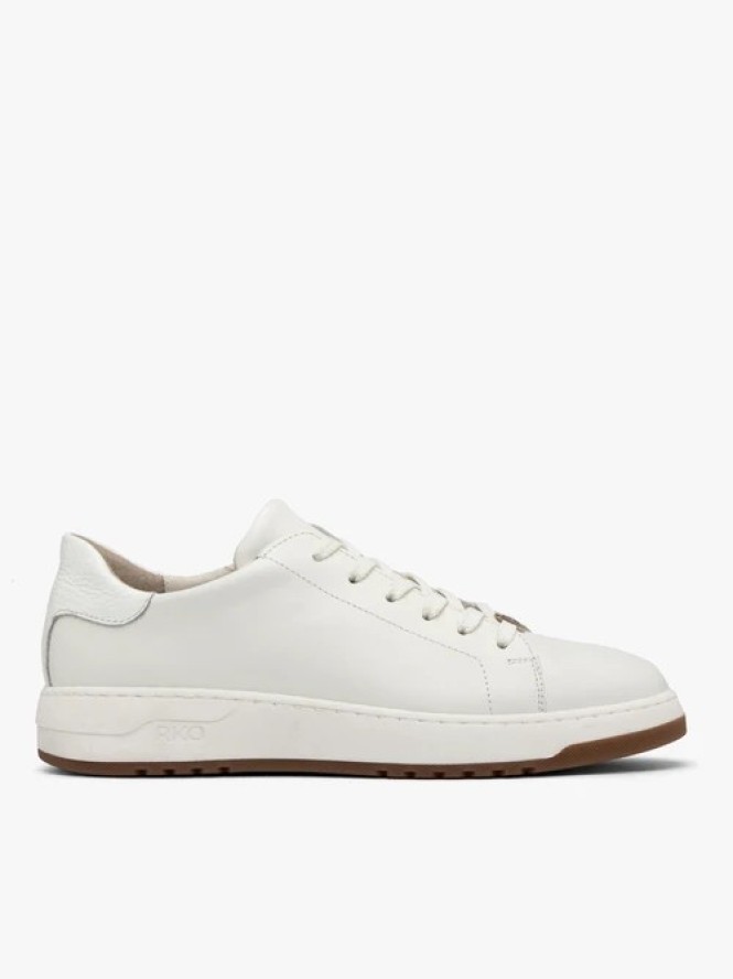 Białe półbuty sportowe na dwukolorowym spodzie