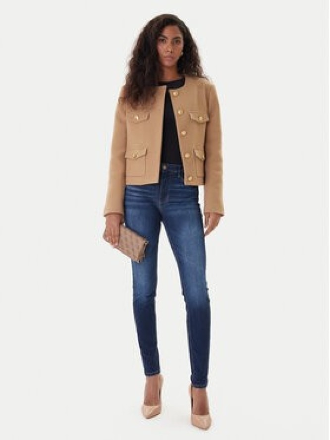 Guess Jeansy W2YA46 D4Q03 Granatowy Skinny Fit