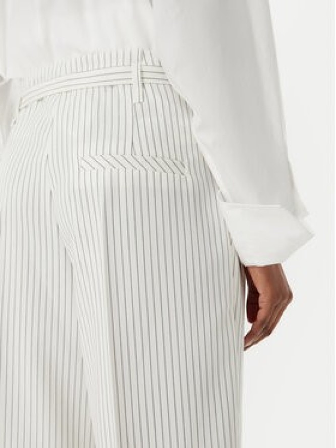 HUGO Spodnie materiałowe Hejuly 50559202 Biały Loose Fit