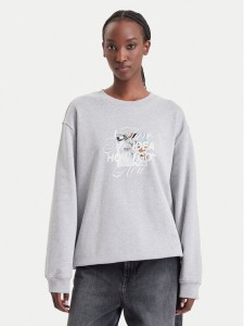 HUGO Bluza Classic Crew_B_5 50575981 Szary Regular Fit