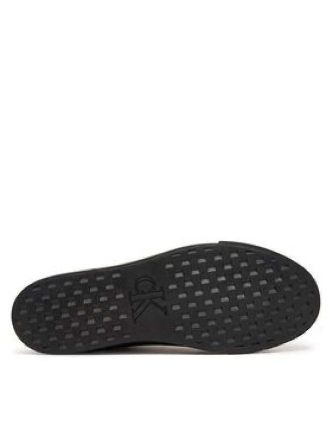 Calvin Klein Sneakersy Vulc Flatf Laceup Lth Fur HW0HW03235 Czarny