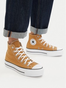 Converse Trampki Chuck Taylor All Star Lift Platform A16103C Pomarańczowy