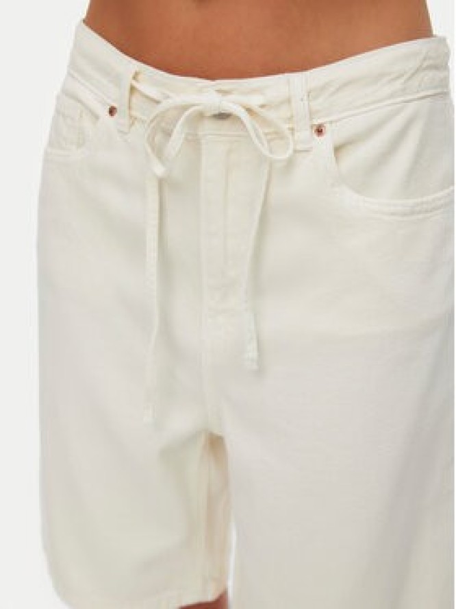 Vero Moda Szorty jeansowe Villa 10326196 Beżowy Regular Fit