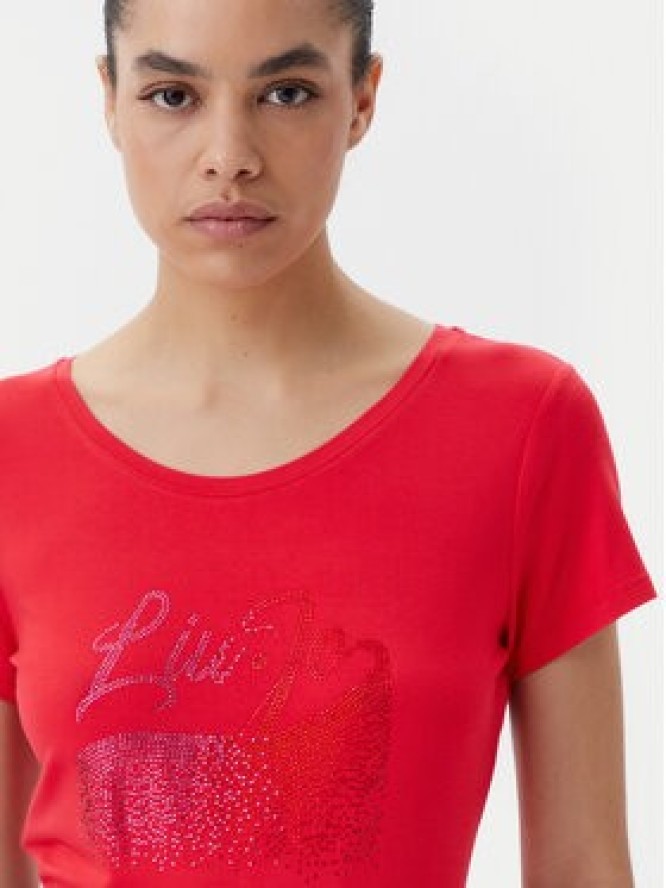 Liu Jo Beachwear T-Shirt VA5157 JS360 Czerwony Regular Fit