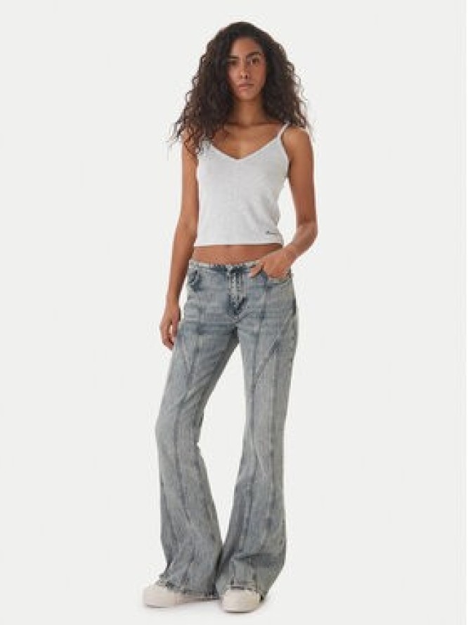 Guess Jeans Top W6GPB5 KG372 Szary Regular Fit