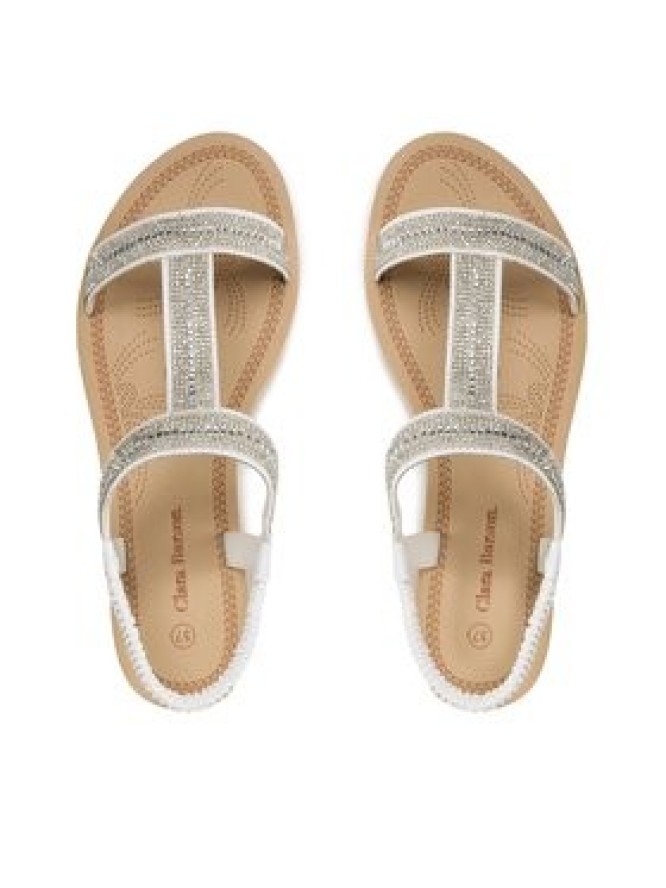 Clara Barson Sandały WSS20835-01B Biały