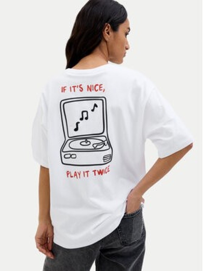 JJXX T-Shirt Nina 12273776 Biały Loose Fit