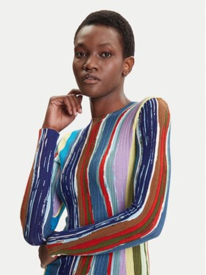 Desigual Sukienka codzienna Carla 25WWVF07 Kolorowy Slim Fit