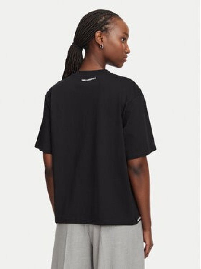 KARL LAGERFELD T-Shirt B3W17065 Czarny Regular Fit