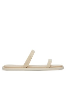 Calvin Klein Klapki Double Bar Slide - Jelly HW0HW02417 Écru