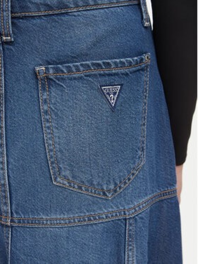 Guess Spódnica jeansowa W6GD09 D0702 Niebieski Regular Fit