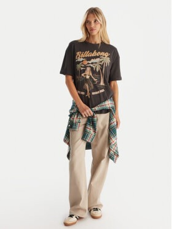 Billabong T-Shirt EBJZT00477 Czarny Oversize