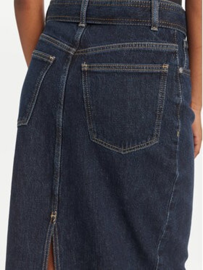 HUGO Spódnica jeansowa Gatje_2 50541495 Granatowy Regular Fit