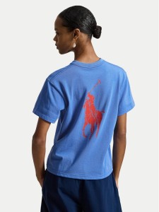 Polo Ralph Lauren T-Shirt 211A96263002 Niebieski Regular Fit