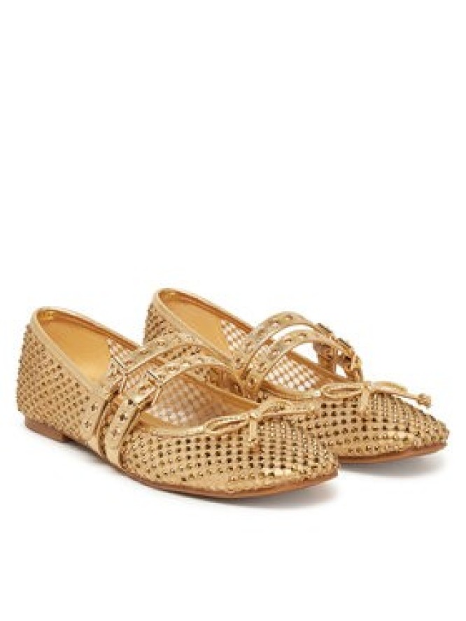 Guess Baleriny FLJKNN FAB02 Złoty