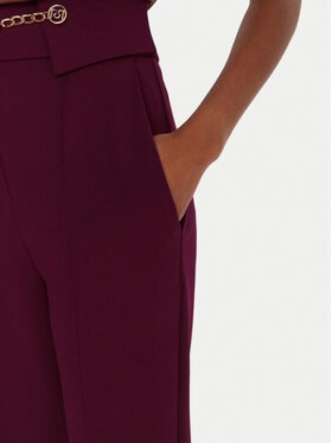 Rinascimento Spodnie materiałowe CFC0126219003 Bordowy Regular Fit