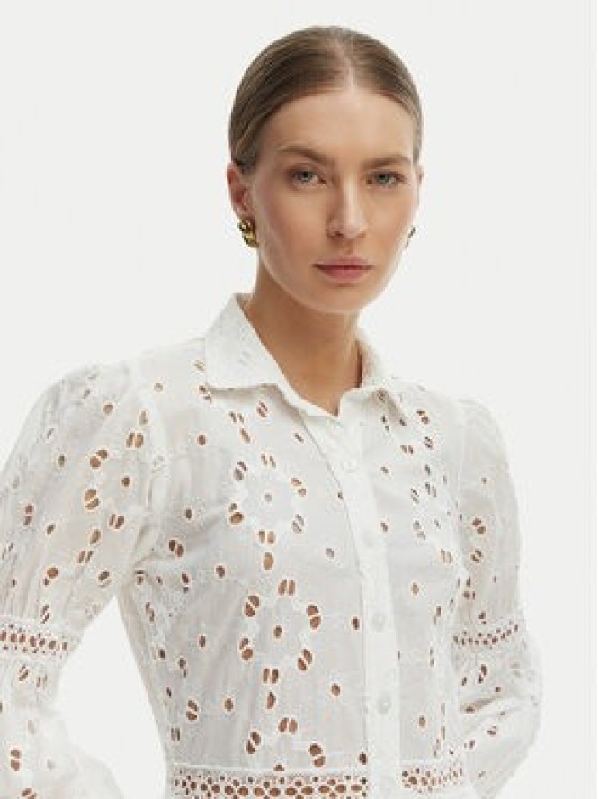 Iconique Sukienka letnia Joanna IC26-008 Biały Regular Fit