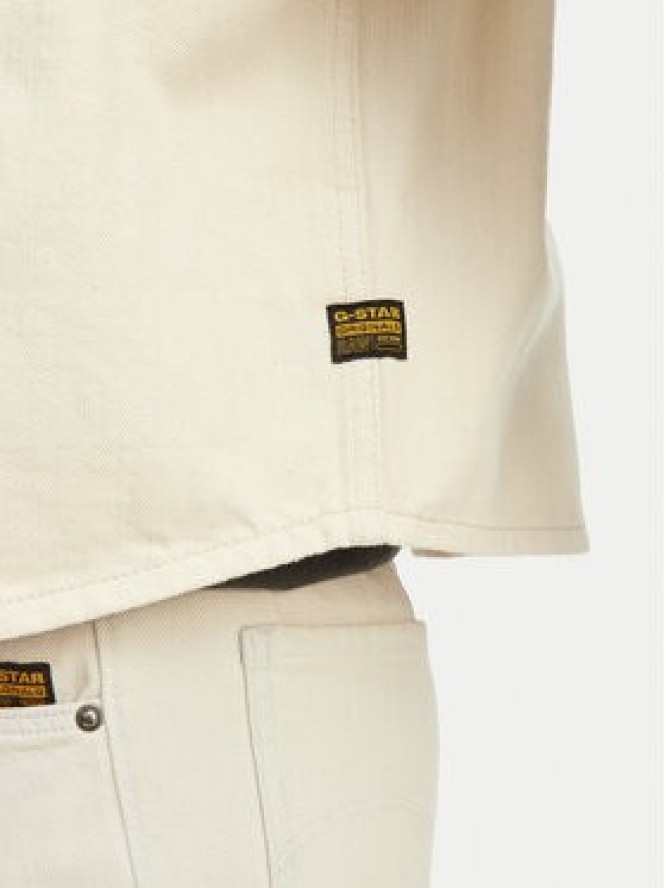 G-Star Raw Kurtka jeansowa D29107-E362 Kremowy Relaxed Fit