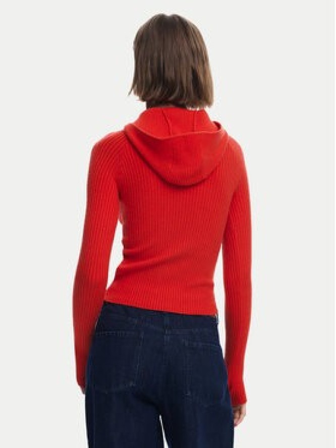Desigual Sweter 25SWJF19 Czerwony Slim Fit
