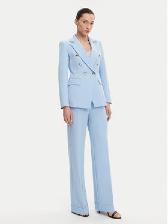 Maryley Spodnie materiałowe 25EB537/M26/43MA Błękitny Regular Fit