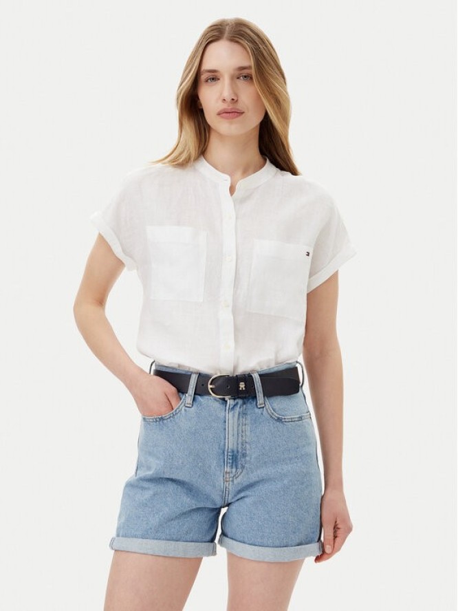 Tommy Hilfiger Koszula WW0WW44715 Biały Regular Fit